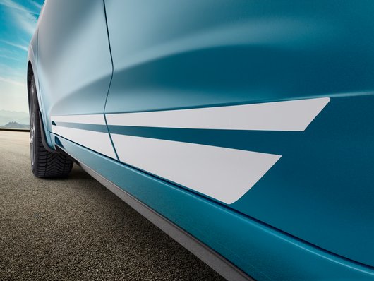 Клейка плівка “спортивні смуги”, колір  білий глянцевий - Аксесуари від офіційного дилера Hyundai в Дніпрі та області - фото 10