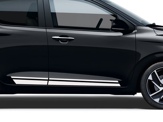 Клейка плівка “спортивні смуги”, колір  білий глянцевий - Аксесуари від офіційного дилера Hyundai в Дніпрі та області - фото 8