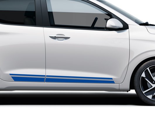 Клейка плівка “спортивні смуги”, колір синій - Аксесуари від офіційного дилера Hyundai в Дніпрі та області - фото 8