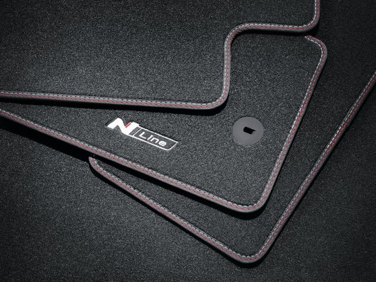 Текстильні килимки, велюр, N Line, LHD - Аксесуари від офіційного дилера Hyundai в Дніпрі та області - фото 8