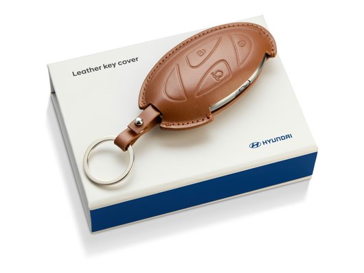 Шкіряний чохол для ключа Hyundai, коричневий - Аксесуари від офіційного дилера Hyundai в Дніпрі та області - фото 9