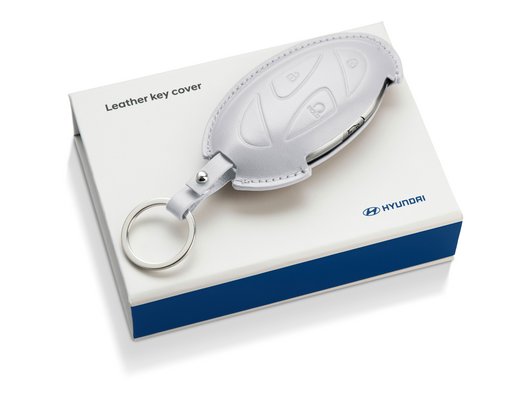 Шкіряний чохол для ключа Hyundai, білий - Аксесуари від офіційного дилера Hyundai в Дніпрі та області - фото 9